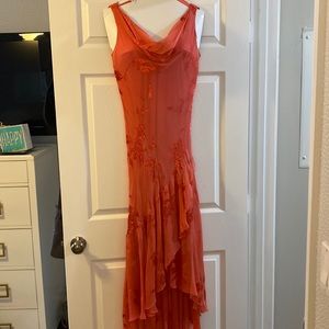 Alex Evenings Pink Coral Long Dress
